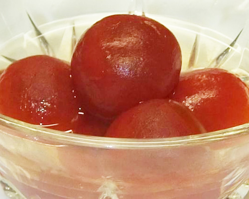 トマトの冷たいデザート