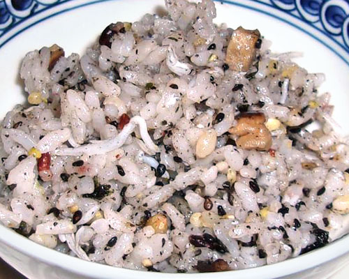 雑穀米の混ぜ御飯
