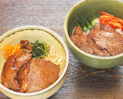 カルビ丼　2種