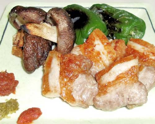 豚ばら肉のグリル 塩味