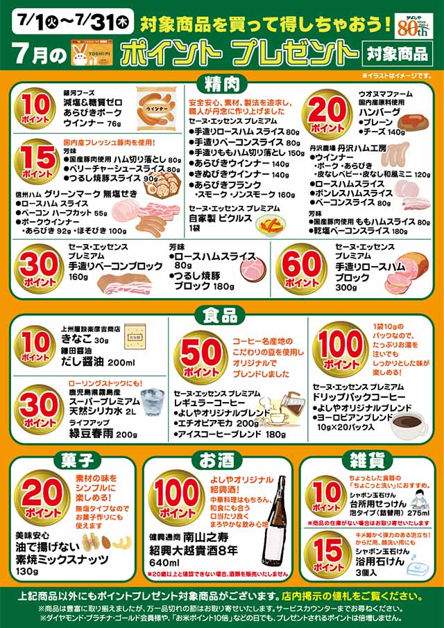 ポイントプレゼント