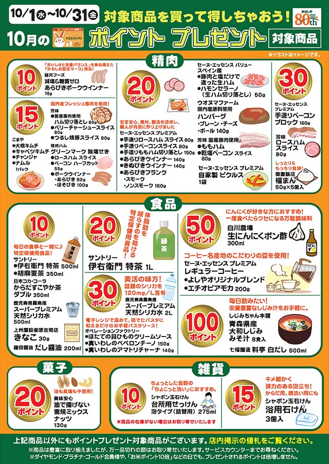 ポイントプレゼント