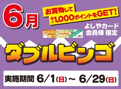 6月ダブルビンゴ