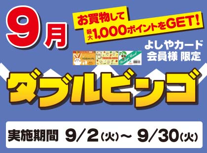 8月ダブルビンゴ