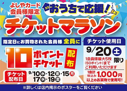 ポイントチケットマラソン