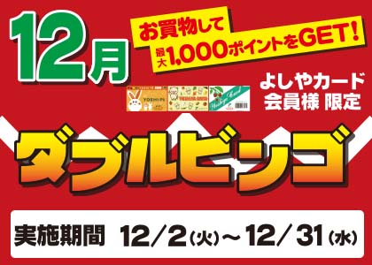12月ダブルビンゴ