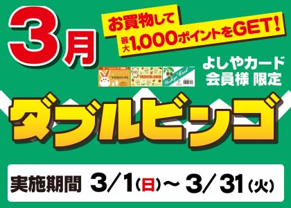 3月ダブルビンゴ