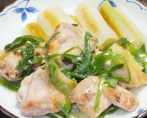 鶏と長ねぎの蒸し焼き