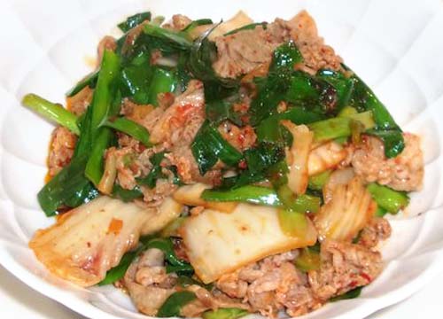 豚とキムチの炒め物